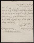 Letter from Captain Thomas Sparrow to Dr. Edward Warren